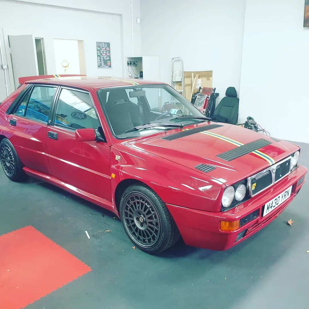 Classic red BMW